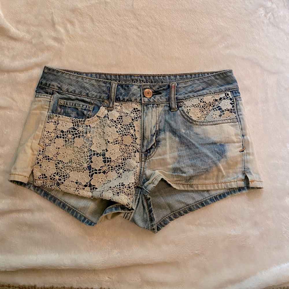 American Eagle Lace Two-Color Shorts